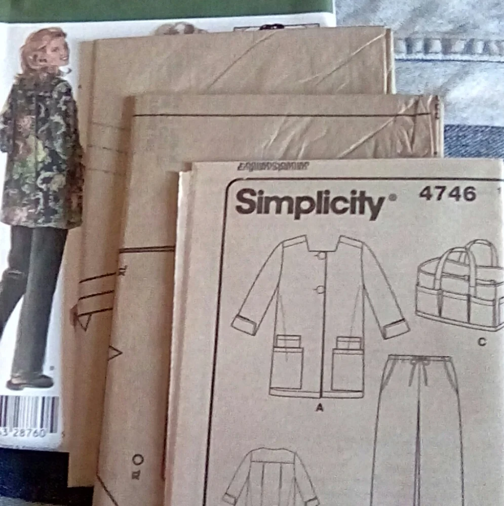 Simplicity Hobby coat, pants, bag size L-XL-XXL